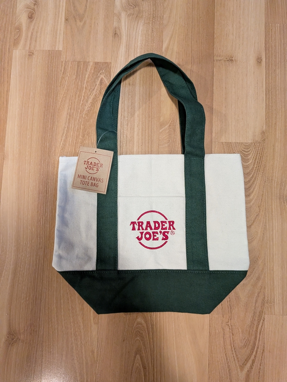 Trader Joe's Mini Tote - Green NWT